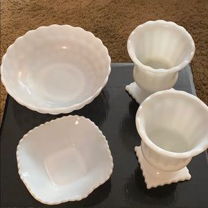 Vintage milk glass